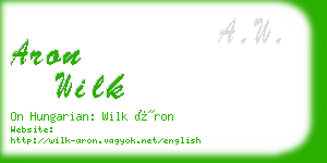 aron wilk business card